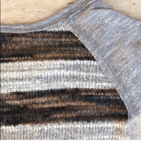 MISS ME Girl Graphic Print Gray Knit Top Sm - Picture 5 of 8